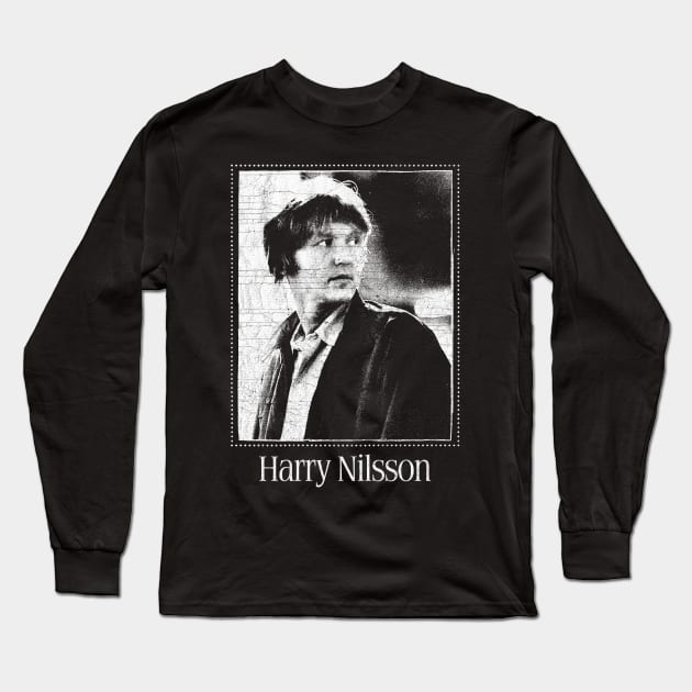 Harry Nilsson \ Original Retro Style Fan Design Long Sleeve T-Shirt by DankFutura